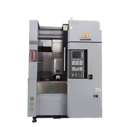 Pelarik Menegak CNC VTC65c, Pelarik Menegak CNC Tegar, Pemotongan Intensiti Tinggi, Pemprosesan Cakera
